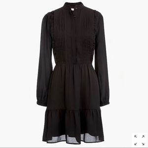 J Crew Ruffle Pintuck Dress (Wednesday Adam Vibes)